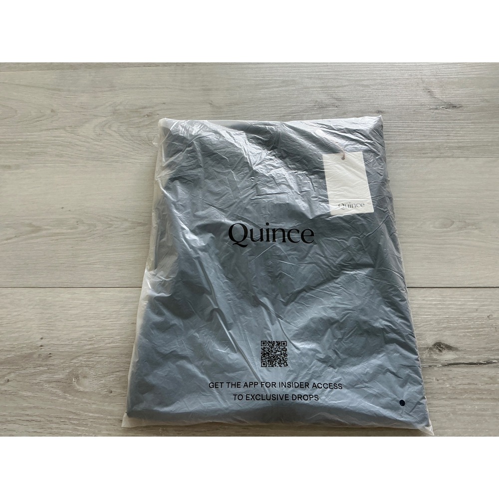 Quince Flowknit Performance Zip Hoodie Heather Navy Large New With Tags - Picture 4 of 5